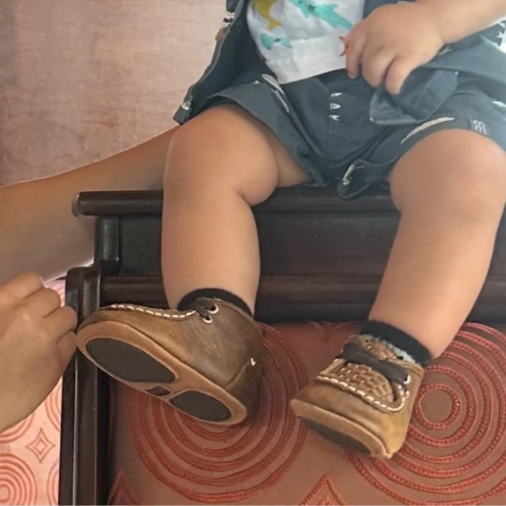 Twister‎ Baby Buckers Carson Brown Chukka Shoes - Infant Size 3